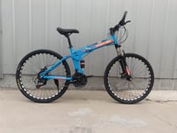 دراجة رياضية قابلة للطي مقاس كبير 26 - لون أزرق سم...