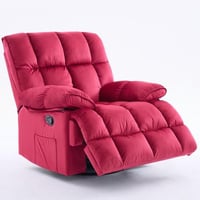 كرسي إسترخاء هزاز ودوار قماش مخمل ناعم جداً