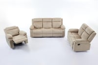 طقم كراسي إسترخاء قماش مقلم - 6 أشخاص