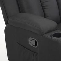 كرسي إسترخاء هزاز ودوار 360 درجة - أسود