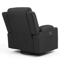 كرسي إسترخاء هزاز ودوار 360 درجة - أسود