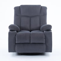 كرسي إسترخاء هزاز ودوار - رمادي غامق