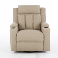 كرسي إسترخاء هزاز ودوار 360 درجة - بيج كاكي