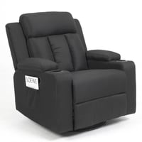 كرسي إسترخاء هزاز ودوار 360 درجة - أسود