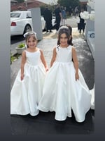 فستان مناسبات مع ذيل