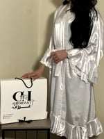 روب عروس اكمام فرنسي كلوش