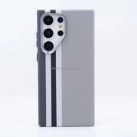 كفر لندن لنك سامسونج S25 عادي - الياف كربونية ابيض