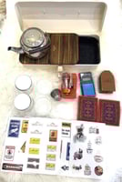 علبة عزبة الشاي الحديدية المتكاملة