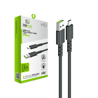 كيبل شحن مايكرو USB قماش مقاوم للقطع من TENPLUS
