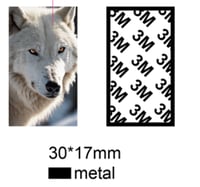 ملصق حديد الذئب الأبيض