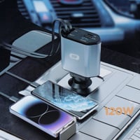 شحن سيارة 120واط Lightning & Type-C Cabie