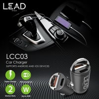 LED LCC03 Car Charger QC3.0 . Fast Charging Port +...