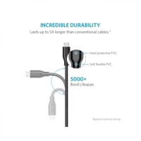 سلك شاحن انكر باورلاين ميكرو يو اس بي 90 سم اسود