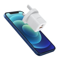 شاحن منزلي شاركس ميني بتقنية الشحن السريع PD ومنفذ...