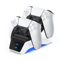 قاعدة شحن شويتيك ليد تحكم بلاستيشن 5-ابيض