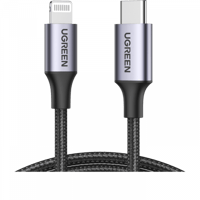 سلك شاحن يوجرين نايلون مظفر USB-C إلى آيفون بطول 1...