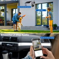 كاميرا مراقبة خارجية ثلاثية العدسات بدقة 4K \ 6k +...