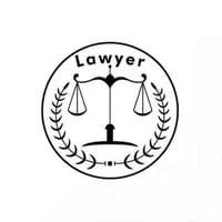 ملصق حديد شعار محامي