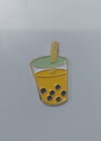 ملصق معدني حديد كاس عصير بمزاز بتفاصيل مميزة