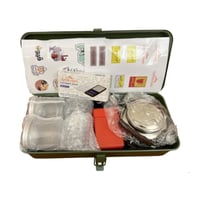 علبة عزبة الشاي الحديدية المتكاملة