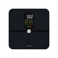 ميزان ذكي ليفوري رقمي لاسلكي لقياس الوزن - أسود