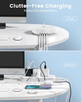 شاحن مكتبي لاسلكي من LDNIO مزود بشحن وايرلس 32 واط...