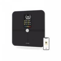 ميزان ذكي ليفوري رقمي لاسلكي لقياس الوزن - أسود