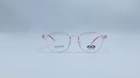 نظارة طبية بلاستيك دائرية اللون وردي شفاف رقم المو...