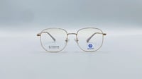 نظاره طبية هندسية من التيتانيوم اللون ذهبي رقم الم...