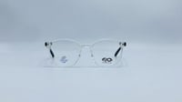 نظارة طبية بلاستيك دائرية اللون أبيض شفاف رقم المو...