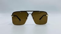 نظارة شمسية معدن طيار(افياتور) اللون بني*ذهبي رقم...