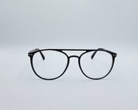 نظارة طبية بيضاوية لون اسود X09C4