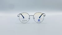 نظاره طبية دائرية من التيتانيوم اللون فضي رقم المو...