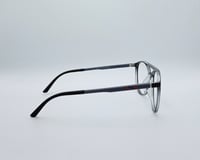 نظارة طبية بيضاوية لون اسود X09C4