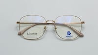 نظاره طبية هندسية من التيتانيوم اللون ذهبي رقم الم...
