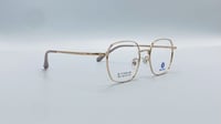 نظاره طبية هندسية من التيتانيوم اللون ذهبي رقم الم...