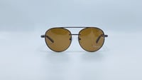 نظارة شمسية معدن طيار(افياتور) اللون بني رقم المود...
