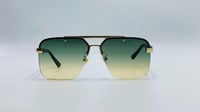نظارة شمسية معدن طيار(افياتور) اللون أخضر*ذهبي رقم...