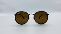 نظارة شمسية دائرية من المعدن اللون بني رقم الموديل...