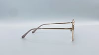 نظاره طبية هندسية من التيتانيوم اللون ذهبي رقم الم...