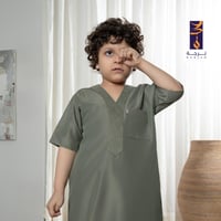 قميص نوم برجة ( لون زيتي )