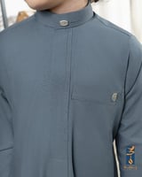 طقم الهيبة ازرق دخاني