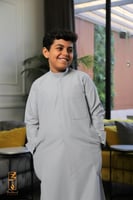 ثوب كويتي ( رصاصي )