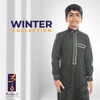 ثوب اندلسي شتوي ( زيتي )