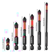 طقم مفك براغي 6 قطع برأس مغناطيسي قوية الألتصاق مج...