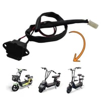 منفذ شحن البطارية بغطاء للسكوترات والدراجات الكهرب...