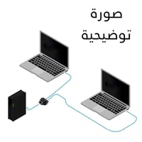 محول إيثرنت Cat5 Cat6 موسع من مدخل إلى مدخلين