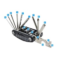 16 مفتاح في 1 مصنوع من المعدن الصلب لأصلاح الدراجا...