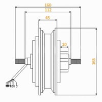 محرك ( دينمو ) سكوتر كهربائي 500w إلى 1500w بقوة 4...