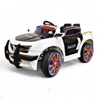 سيارة أطفال كهربائية شرطة 12V لعمر 3 - 8 سنوات